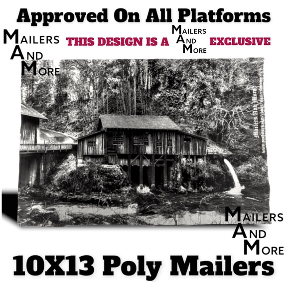 50 10X13 Poly Mailers Vintage Cedar Creek Grist Mill WA PRICE IS FIRM Fall - Picture 4 of 7